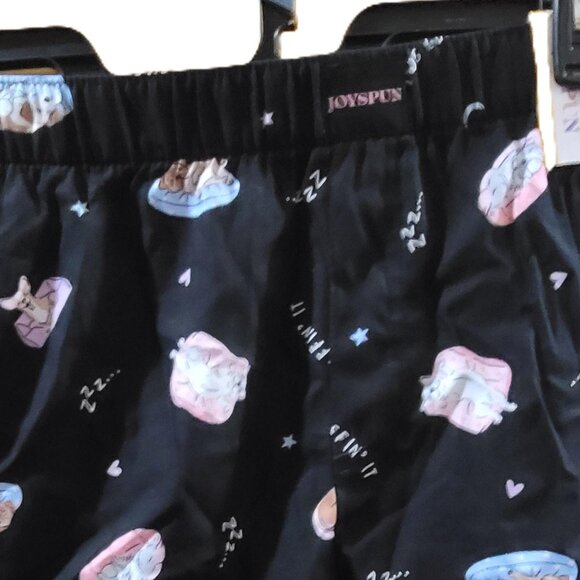 Joyspun Sleep pajama Shorts, Size Large Color Black (NWT) - Picture 4 of 6